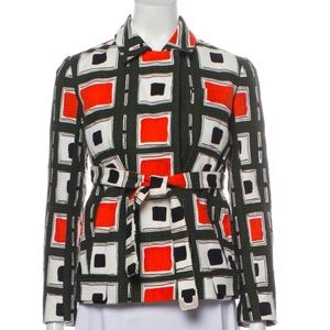 Diane von Furstenberg Printed Jacket, XS (2)